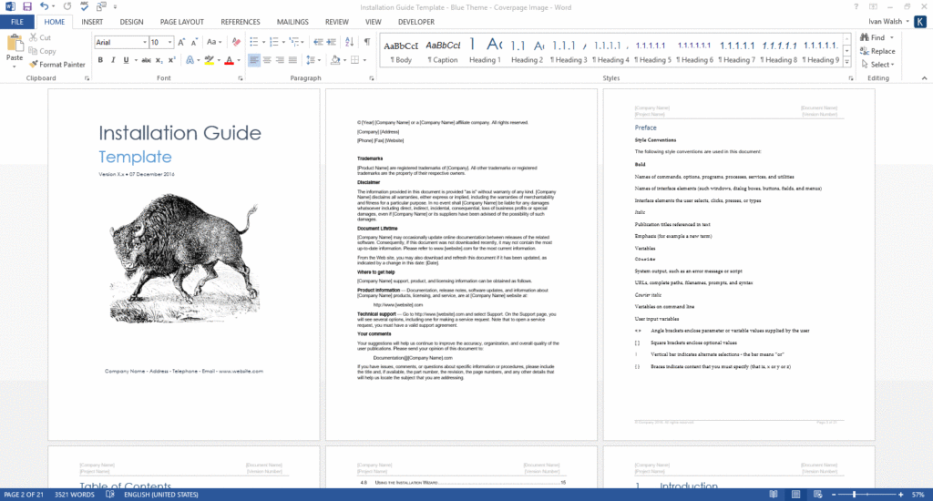 Technical Document Template Word from www.ihearttechnicalwriting.com
