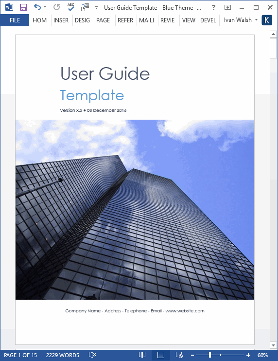 Technical Documentation Templates Ms Word Excel Visio Technical Writing Tools