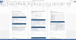 microsoft word api documentation template