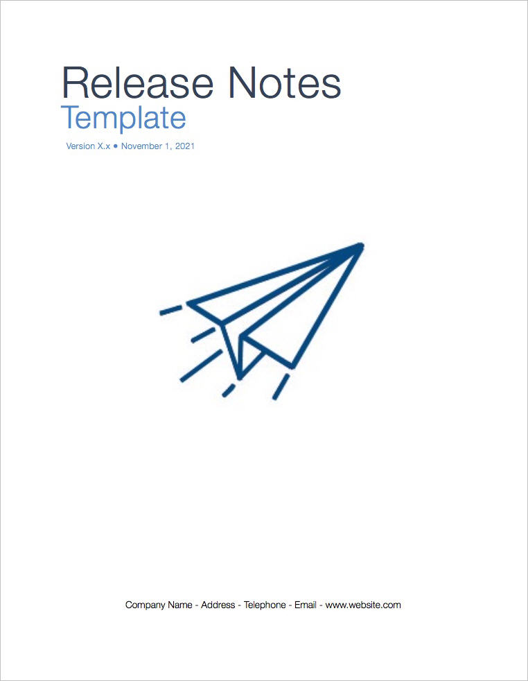 release notes template in ms word