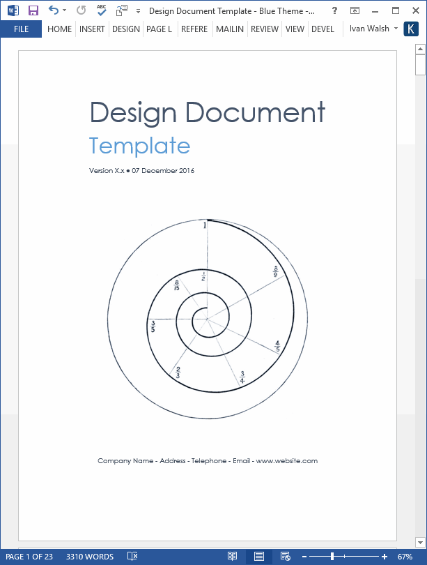 Reference Document Template from www.ihearttechnicalwriting.com