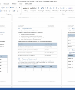 Technical Documentation Plan (MS Word) – Technical Writing Tools