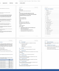 Installation Guide Template (MS Word) – Technical Writing Tools