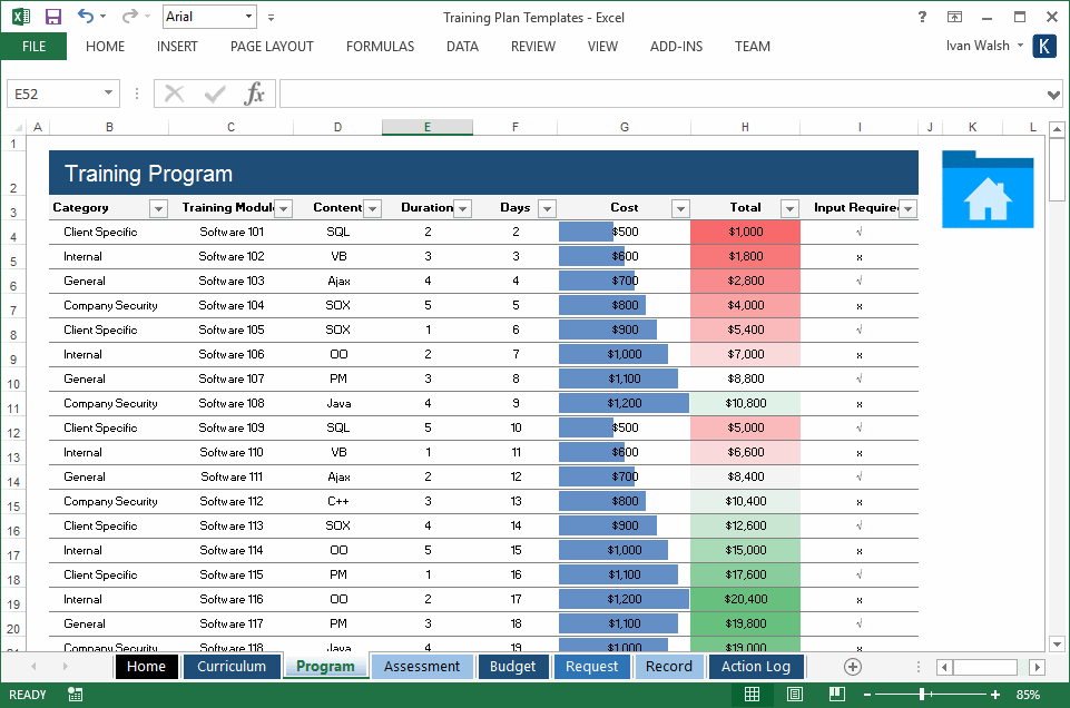 Excel Planning Template from www.ihearttechnicalwriting.com